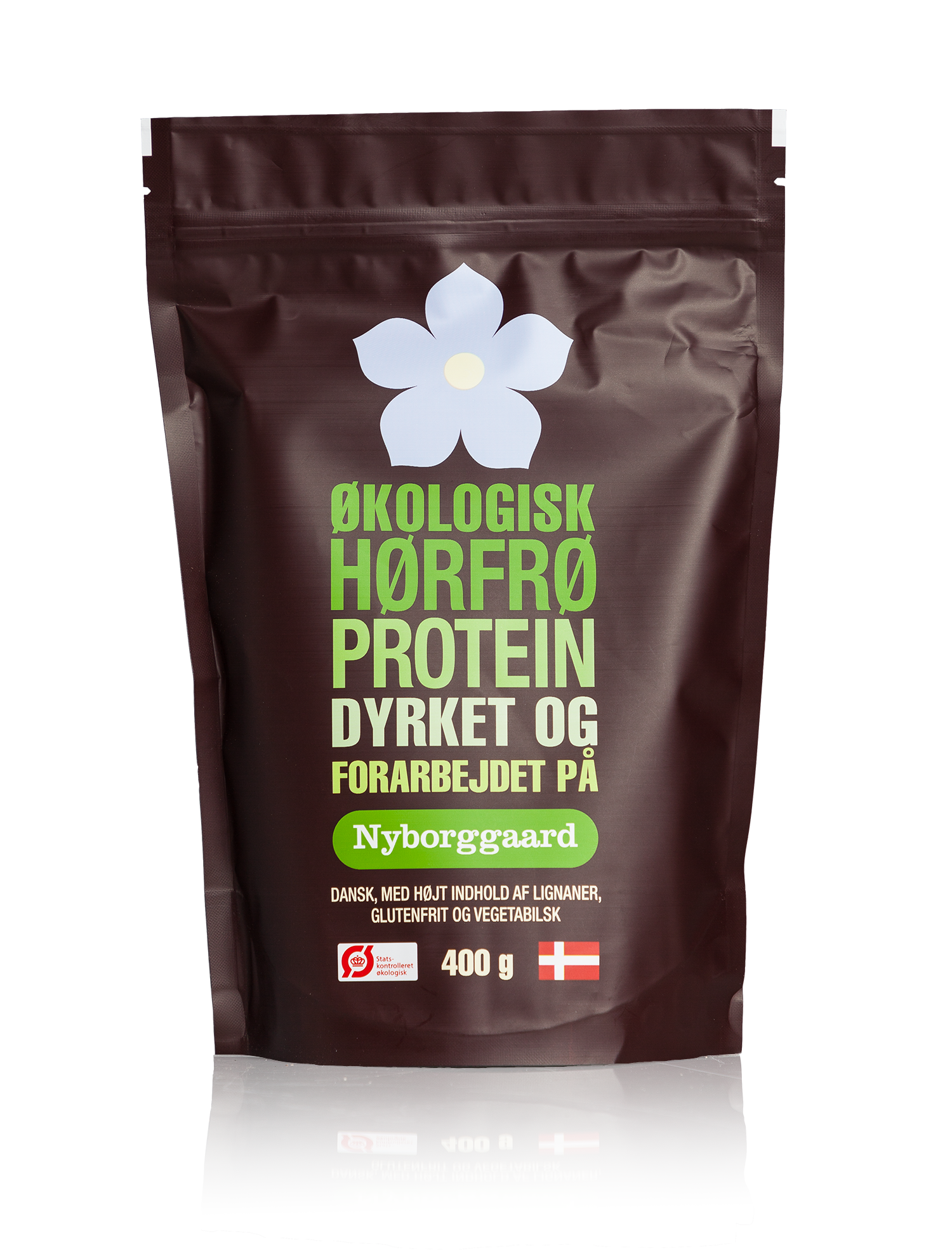 Økologisk hørfrøprotein